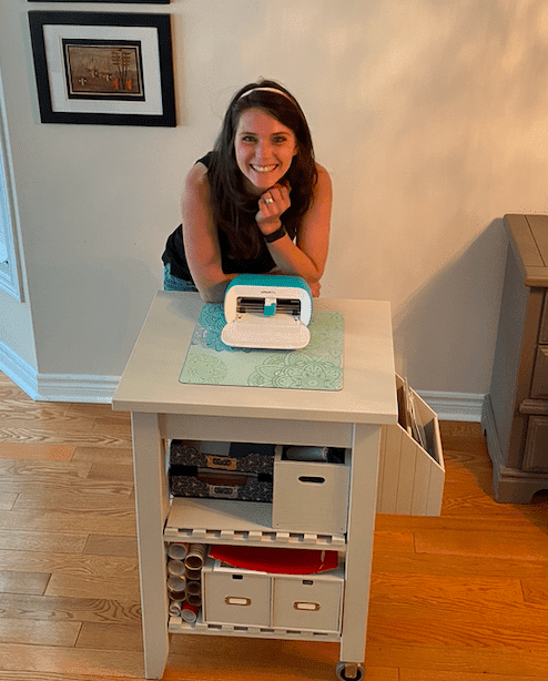 DIY Cricut/ craft table. My hubby's awesome! (just add paint)